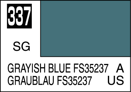 Mr. Hobby Mr. Colour - 337 - Grayish Blue FS35237 10ml Acrylic Model Paint
