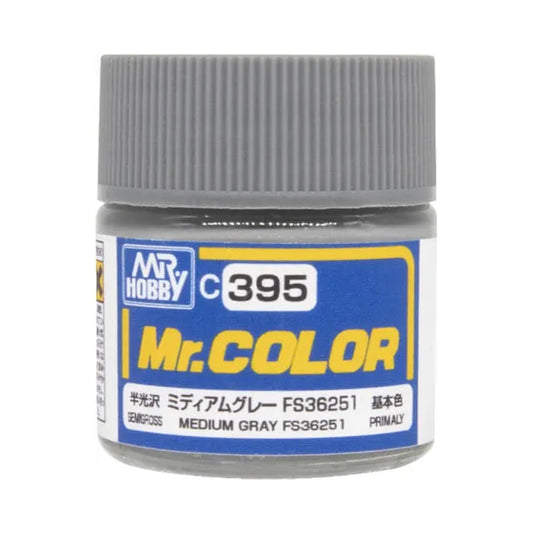 Mr. Hobby Mr. Colour - 395 - Medium Grey 10ml Acrylic Model Paint