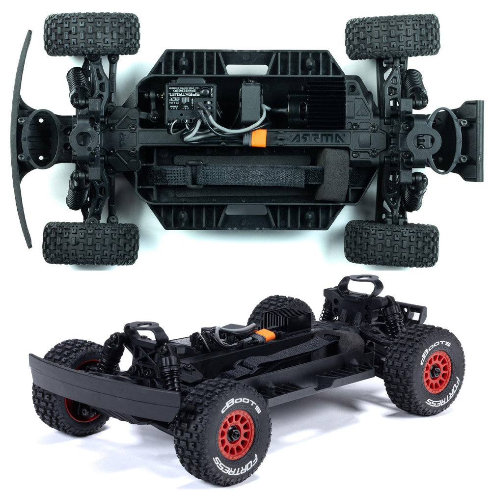 Arrma Mojave GROM MEGA 380 Brushed 4x4 1:18 RTR Desert Truck - Red