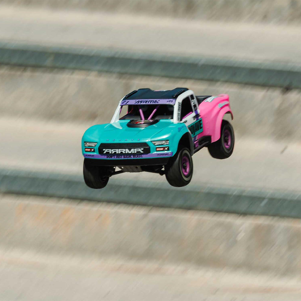 Arrma Mojave GROM 223S BLX 4X4 2S/3S 1:18 RTR Truck w/Battery & Charger - Pink