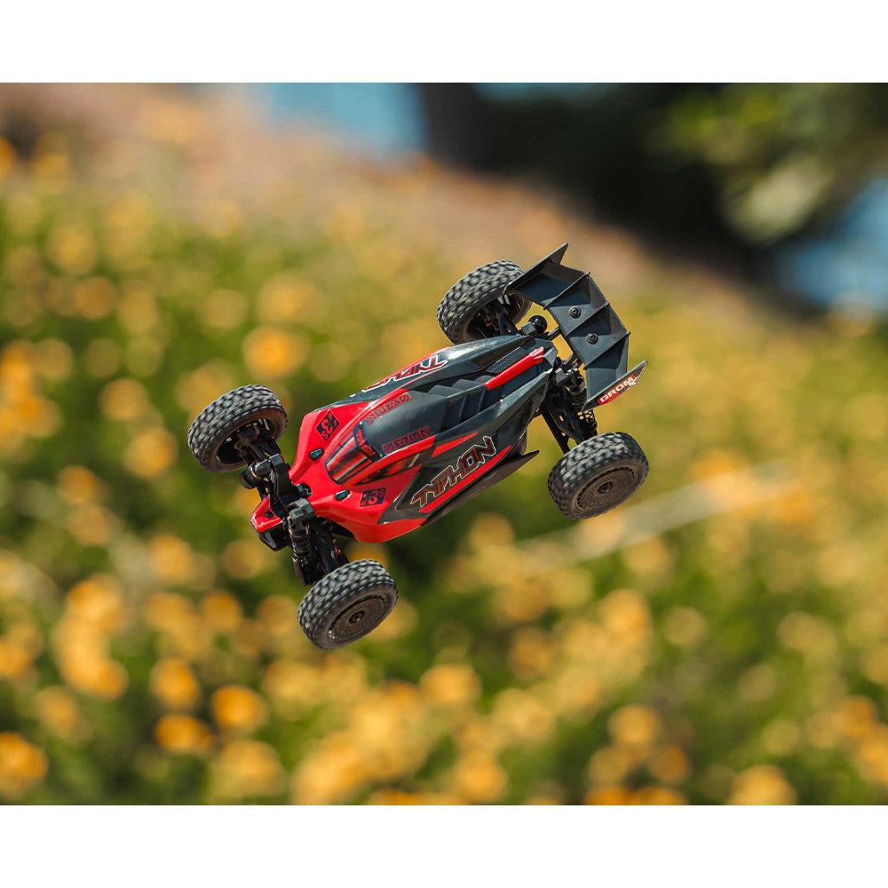 Arrma Typhon GROM 223S BLX 4X4 2S/3S 1:18 RTR Buggy w/Battery & Charger - Red