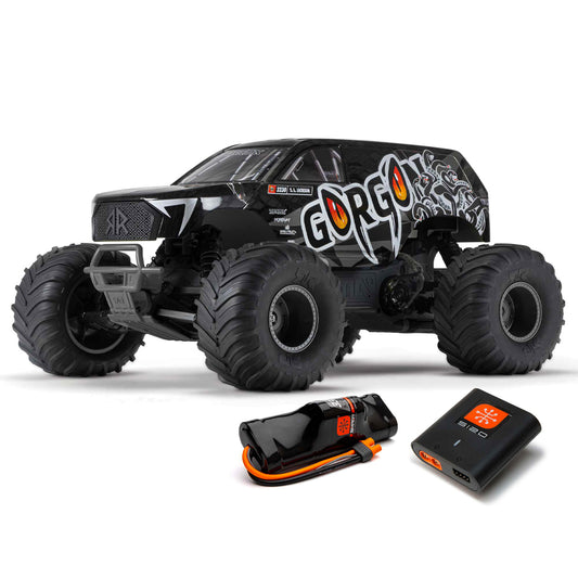 Arrma Gorgon 2WD Monster Truck 1:10 RC Car RTA Assembly Kit - Black ARA3230SKT1