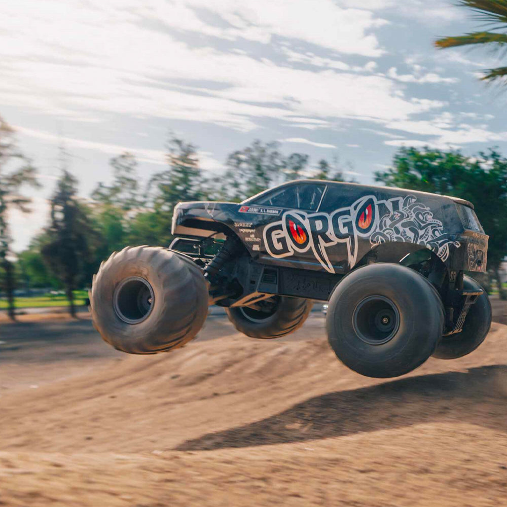 Arrma Gorgon 2WD Monster Truck 1:10 RC Car RTA Assembly Kit - Black ARA3230SKT1
