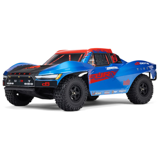Arrma FURY 223S BLX 4X2 SCT w/DSC 1:10 RTR RC Car - Blue
