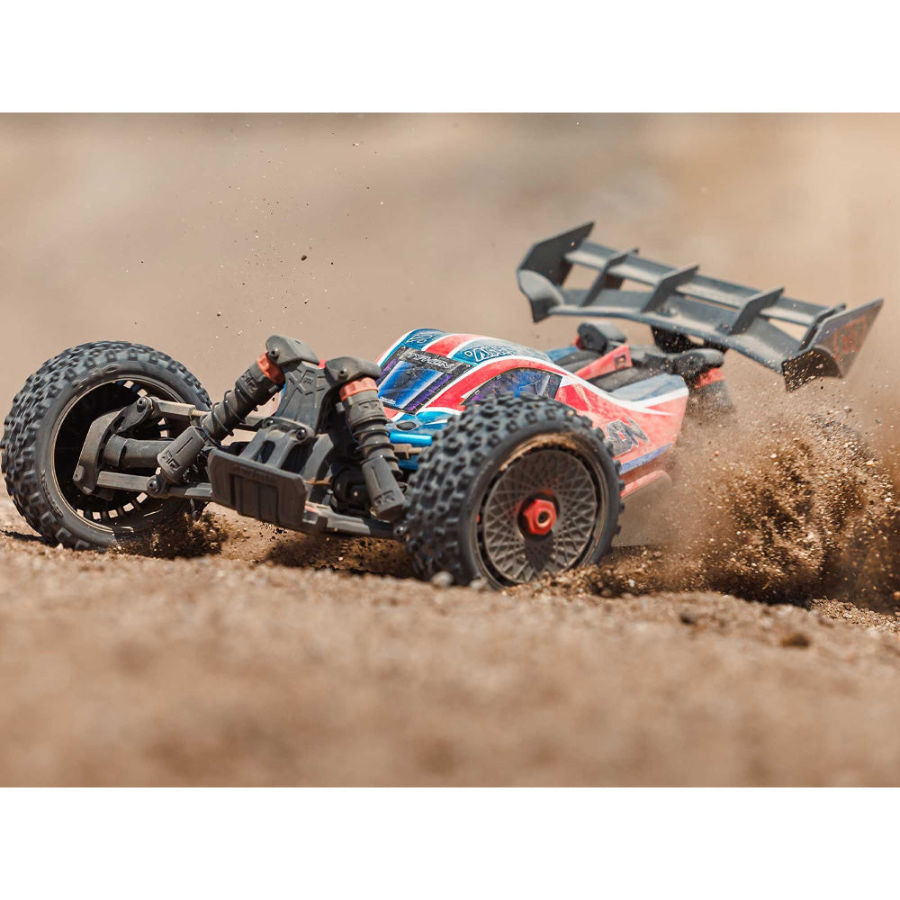 Arrma TYPHON 223S BLX 4X4 Buggy w/DSC 1:10 RTR RC Car - Red