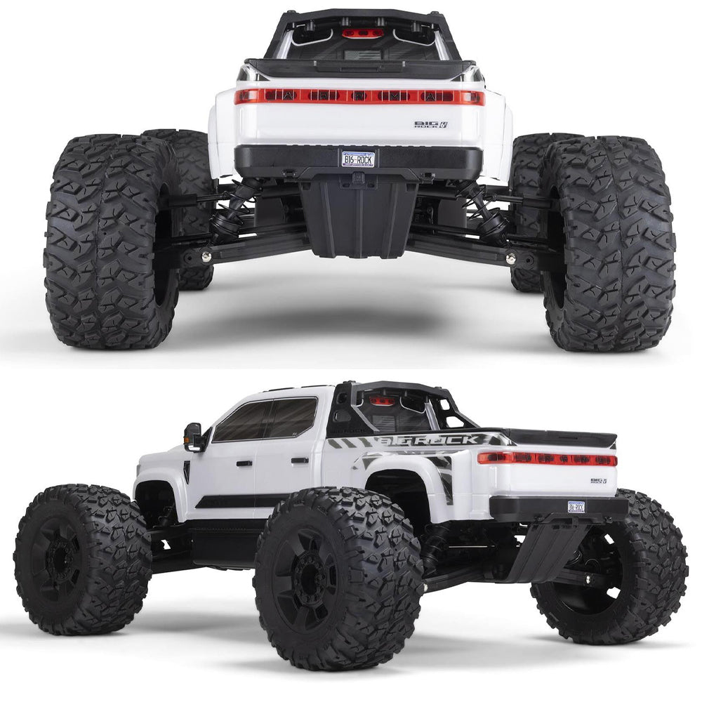 Arrma Big Rock 6S 4x4 BLX RTR 1:7 RC Monster Truck - White