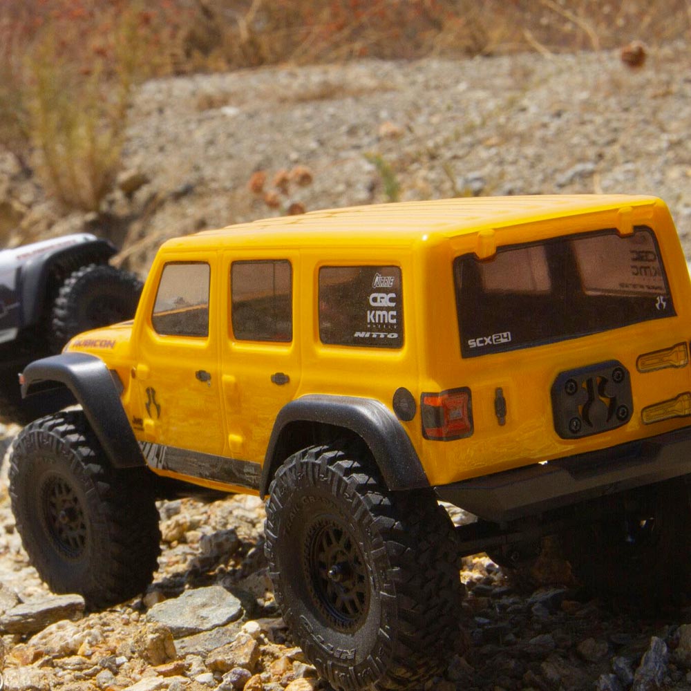 Axial SCX24 2019 Jeep Wrangler JLU CRC 1:24 4WD-RTR RC Crawler Car Yellow