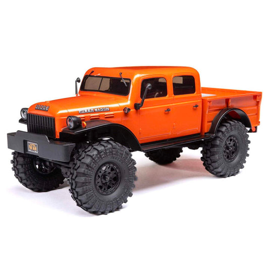 SCX24 Dodge Power Wagon 4WD 1:24 RTR Rock Crawler - Orange AXI00007T1