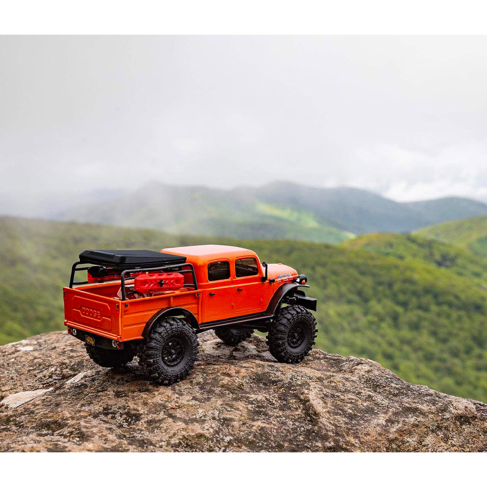 SCX24 Dodge Power Wagon 4WD 1:24 RTR Rock Crawler - Orange AXI00007T1