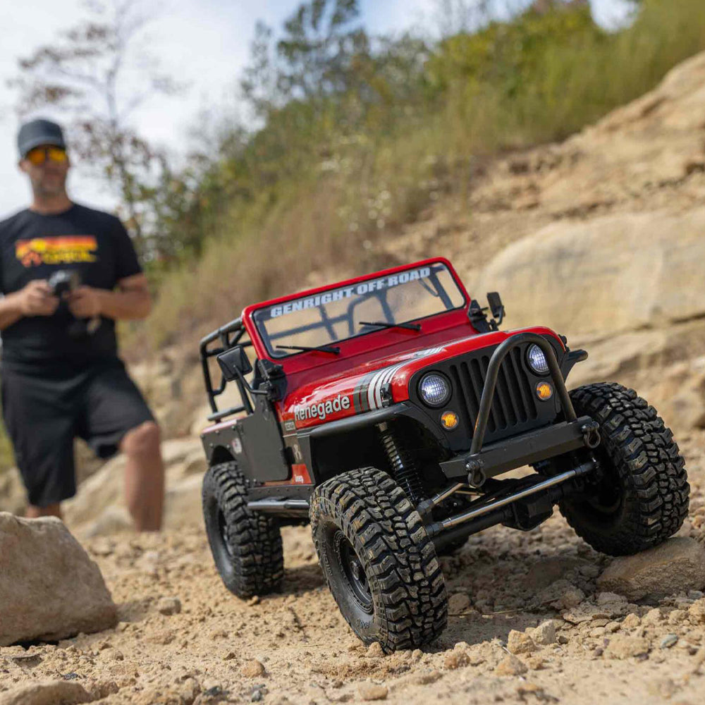 Axial SCX10 III Jeep CJ-7 4WD Brushed RTR RC Crawler - Red