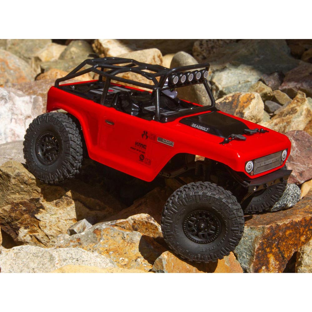 Axial SCX24 Deadbolt Elec 4WD 1:24 RTR Red RC Car AXI90081T1