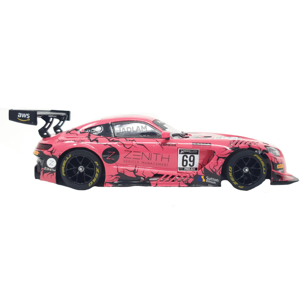 Scalextric Mercedes AMG GT3 Pink/Zenith Slot Car - Unboxed