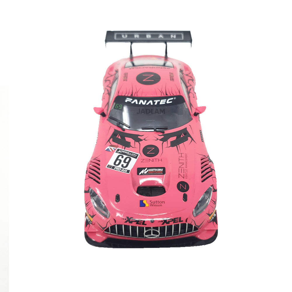 Scalextric Mercedes AMG GT3 Pink/Zenith Slot Car - Unboxed