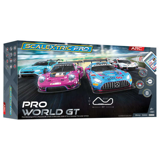 Scalextric PRO C1462M World GT Race Set ARC PRO