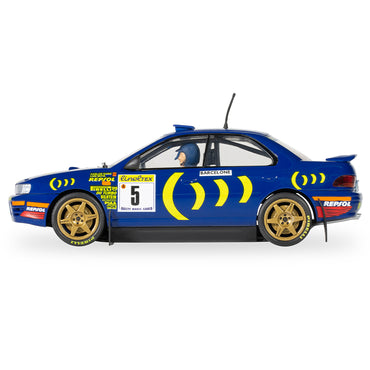 Scalextric C4555 Subaru Impreza WRX - 1995 Carlos Sainz 1:32 Slot Car - No Case