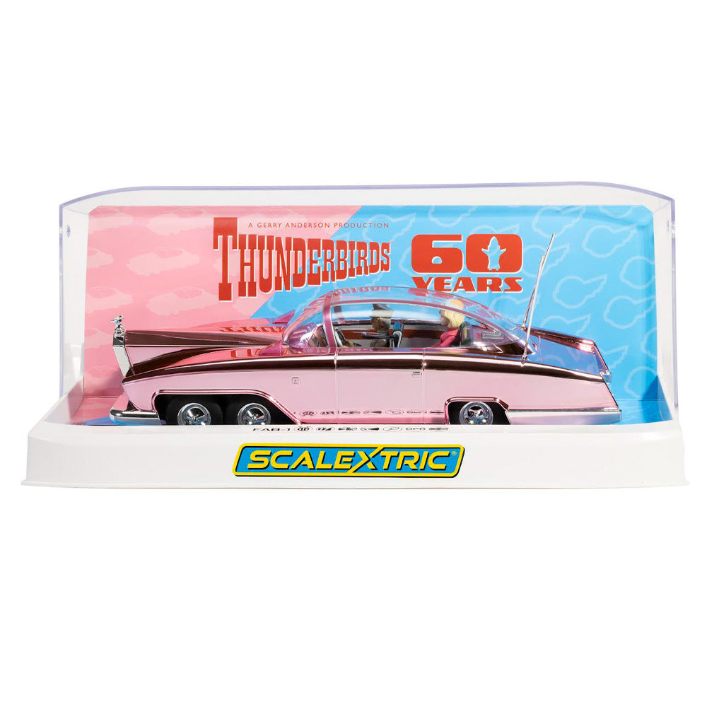 Scalextric C4579A Thunderbirds: FAB 1 60th Anniversary Pink Chrome 1:32 Slot Car