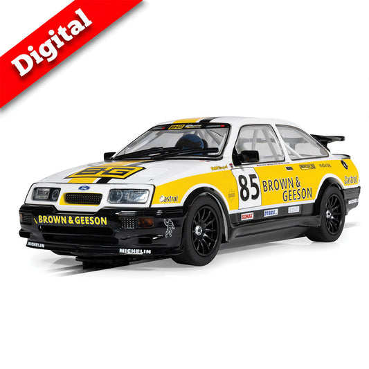 Scalextric Digital C4628 Ford Sierra RS500 - YTCC Dan Brown 2024 1:32 Slot Car