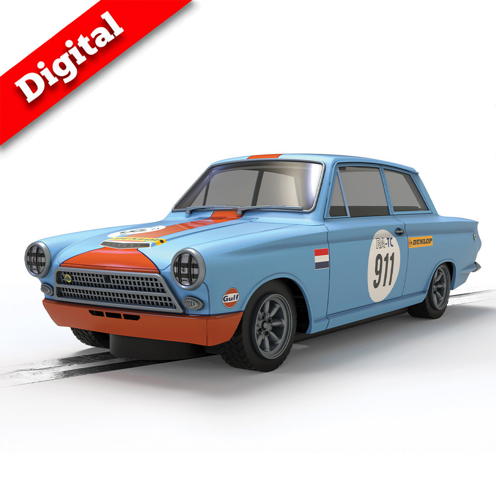Scalextric Digital C4669 Ford Lotus Cortina - Gulf Edition 1:32 Slot Car