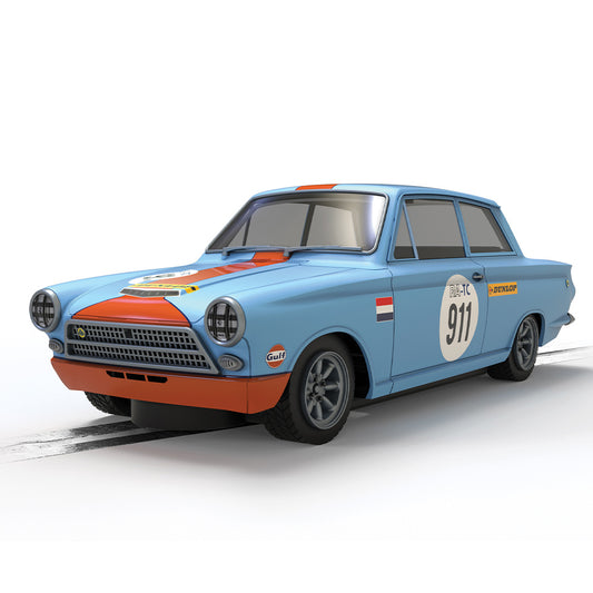 Scalextric C4669 Ford Lotus Cortina - Gulf Edition 1:32 Slot Car