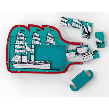 Ship in a Bottle - Constantin Puzzle Wooden Brain Game from Recent Toys C5099