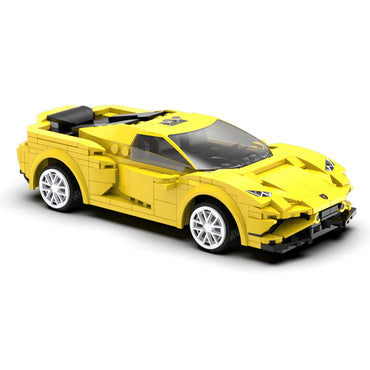 CaDA EVO Yellow Race Car RC Brick Model Age 6+ 289pcs 51074W