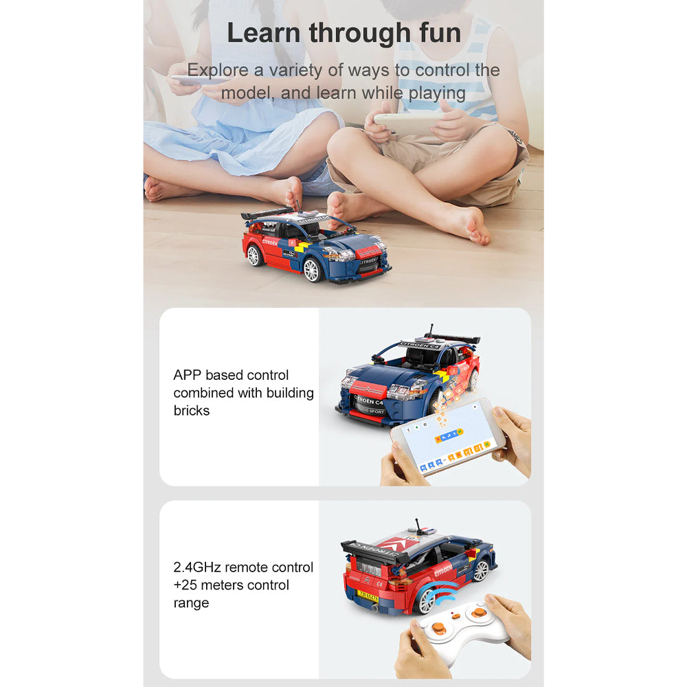 CaDA Citroen C4 WRC 1:20 RC Brick Model 329pcs Age 6+ C51078W