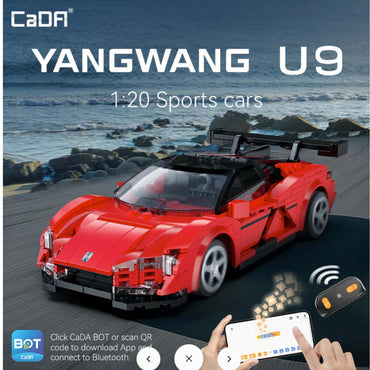 CaDa BYD Yangwang U9 Electric Super Coupé 1:20 Brick Model 299pcs C51099W