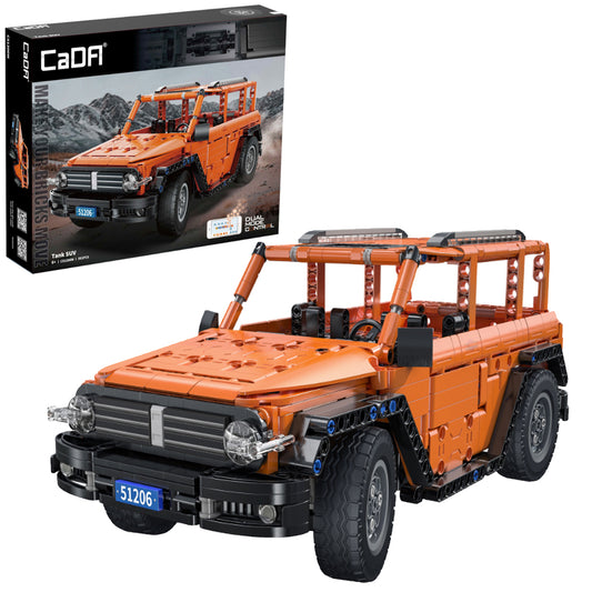 CaDA Tank SUV Car RC Brick Model Age 6+ 628pcs 51206W