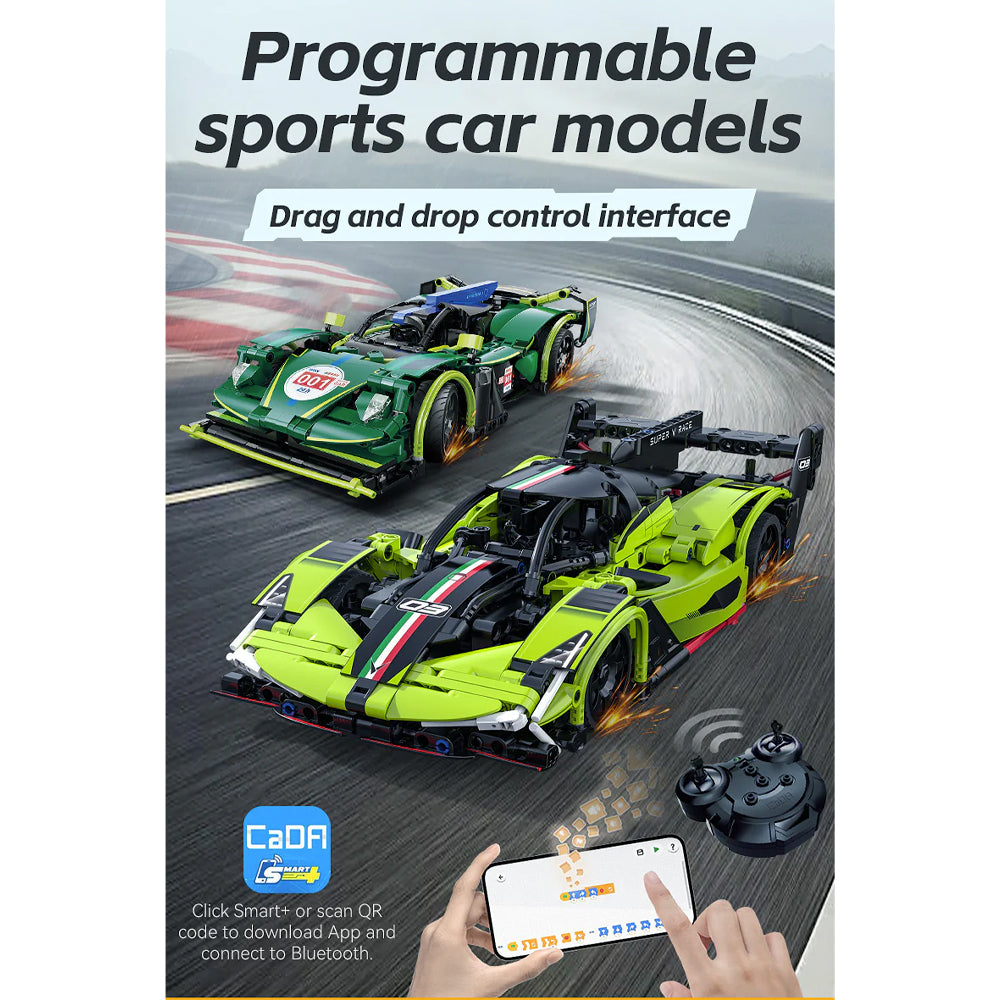 CaDA C51308W Emerald Deity Sport Car Brick Model 388pcs