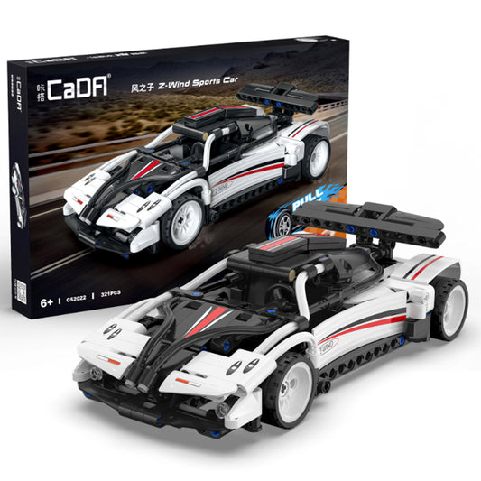 CaDA Z-Wind Sports Car 1:18 Pull Back Brick Model Age 6+ 321pcs 52022W