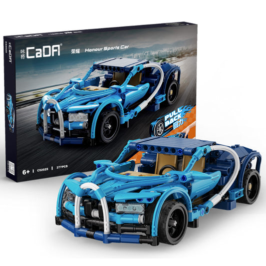 CaDA Honour Sports Car 1:18 Pull Back Brick Model Age 6+ 377pcs 52025W