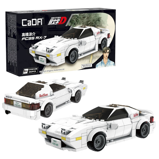 CaDA Initial D: Mazda RX-7 FC3S 1:24 Brick Model Age 8+ 282pcs 55012W
