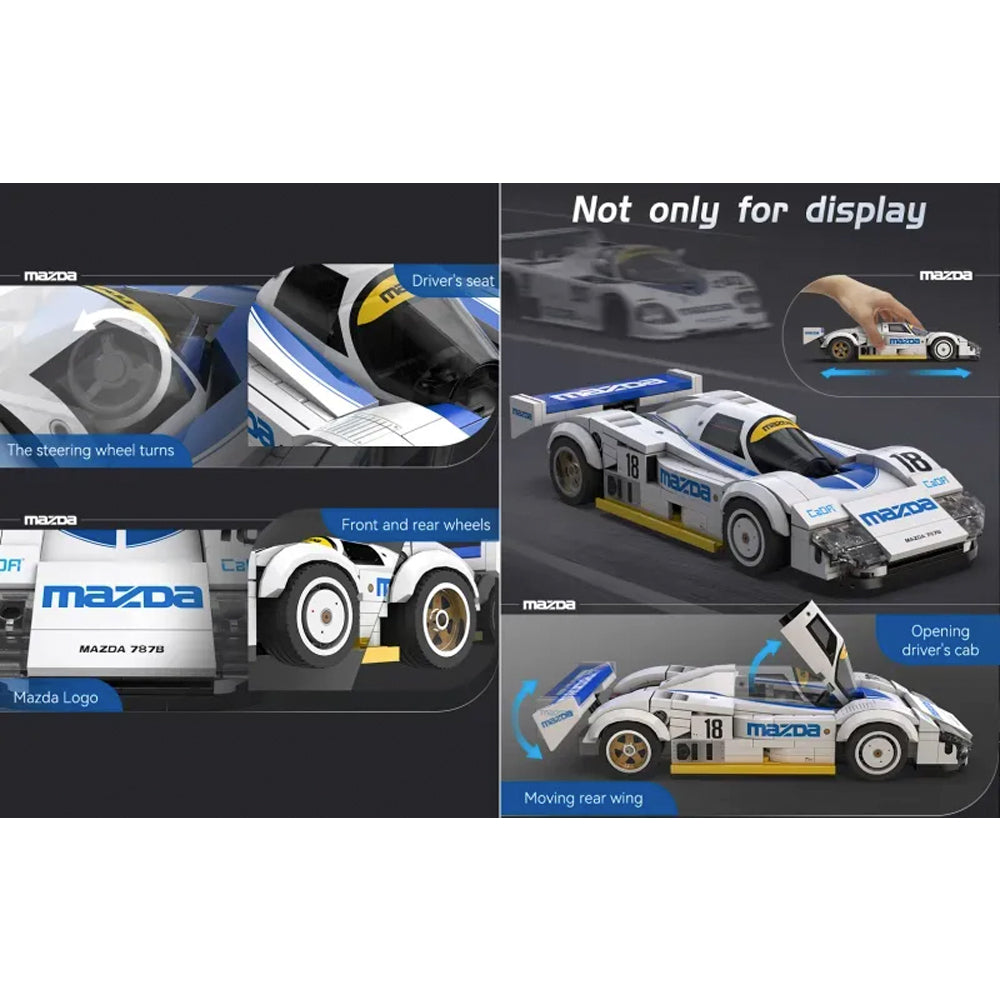 CaDA Mazda 787B (#18) 1991 1:24 Brick Model Age 8+ 242pcs 55029W