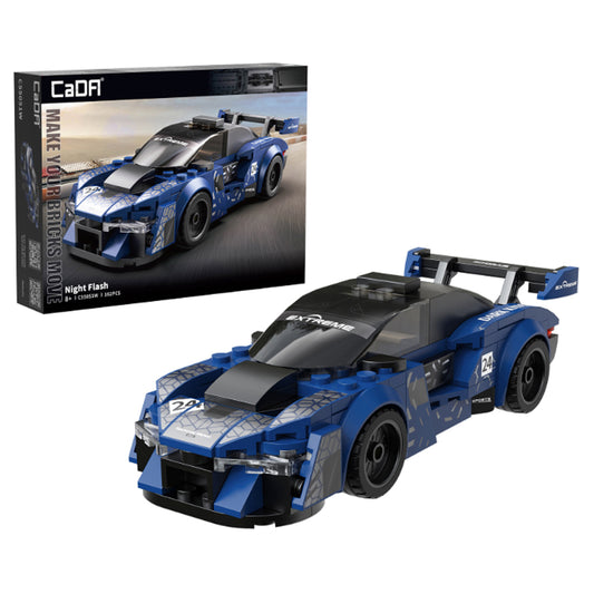 CaDA Night Flash 1:24 Brick Model Car 162pcs 55051W