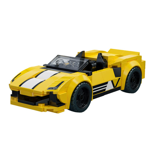 CaDA Golden Star Crest Racing Car Brick Model 160pcs C55062W