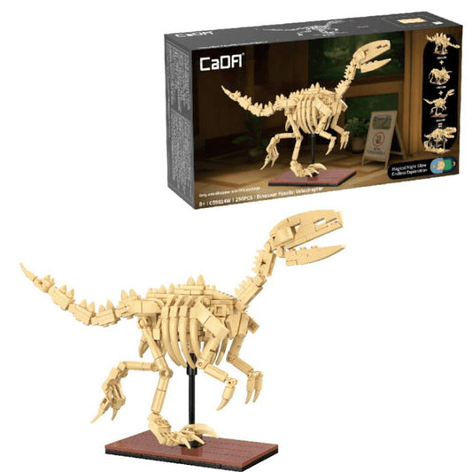 CaDA C59014W Dinosaur Fossils: Velociraptor Brick Model 256pcs