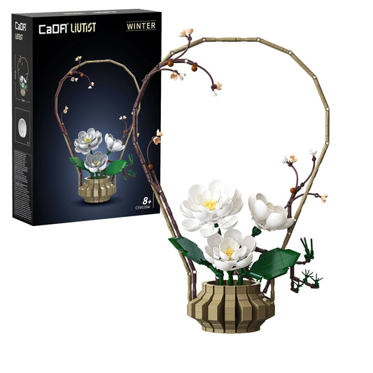CaDA Oriental Floral Art: Winter Brick Model 990pcs C59026W