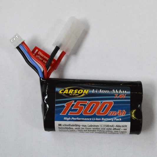 Carson Li-ion 7.4V 1500mAh RC Battery for Tamiya 57407 608199
