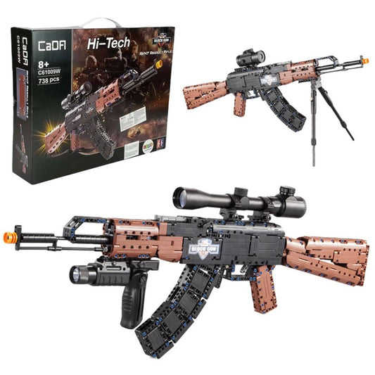 CaDA AK-47 Assault Rifle Brick Model 738pcs C61009W