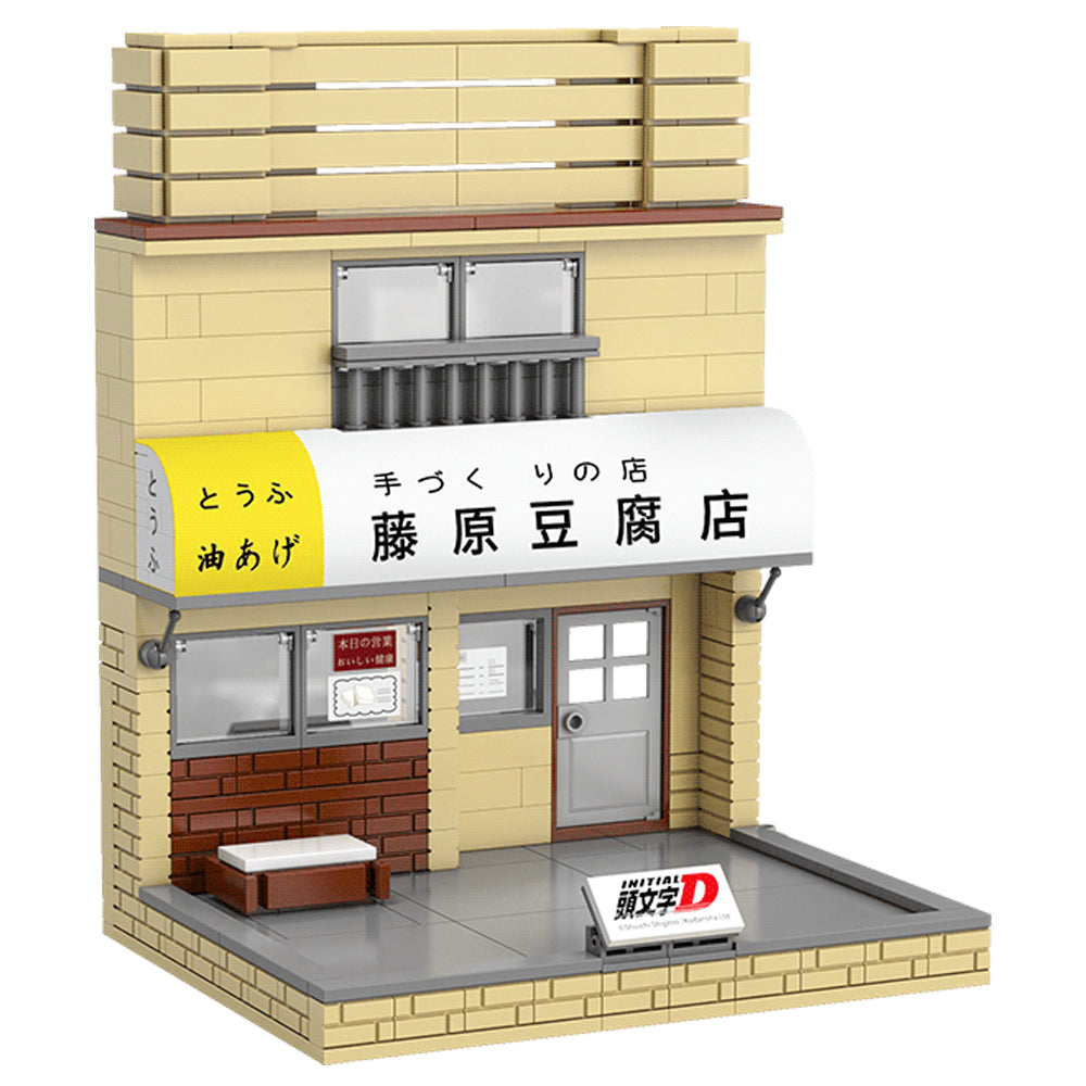 CaDA Initial D Fujiwara Tofu Shop Brick Model Building w/Lights 412pcs 61033W