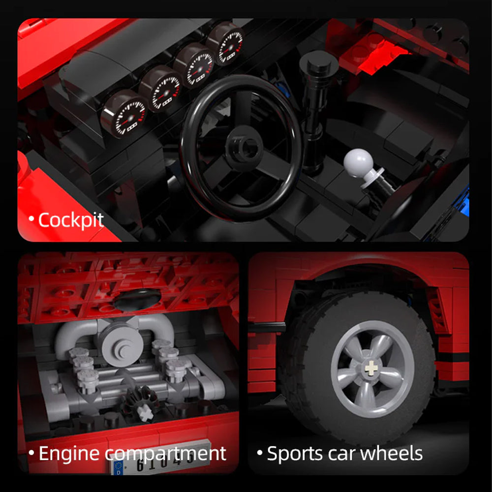 CaDA Classic Sports Car 1429pc Brick Model Age 16+ C61045W