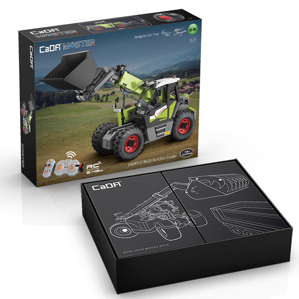 CaDA RC Telehandler Loader 1496pc RC Brick Model C61051W