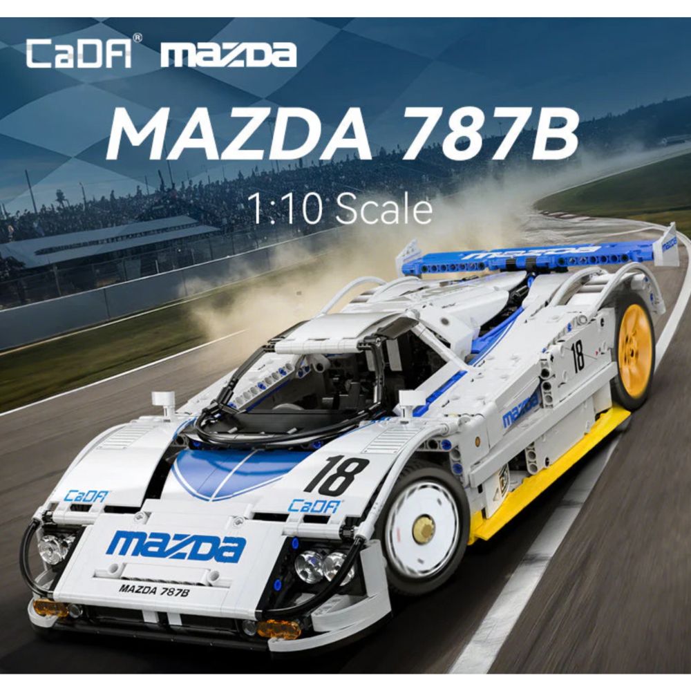 CaDA Mazda 787B (#18) 1991 1:10 Brick Model Age 8+ 1797pcs C63007W