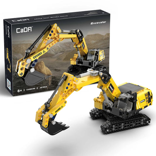 CaDA Excavator Brick Model Age 8+ 467pcs 65003W