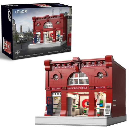 CaDA London Underground Subway Station Brick Model 1836pcs 66008W