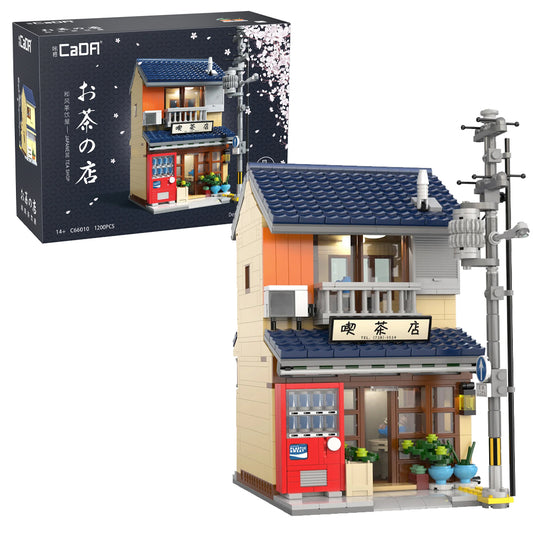 CaDA Japanese Kissaten Shop Tea House Brick Model Building 1200pcs 66010W