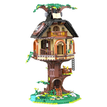 CaDA Tree House Library Brick Model Building 1808pcs 66013W