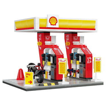 CaDA C66028W Shell Retail Petrol Station Brick Model 305pcs