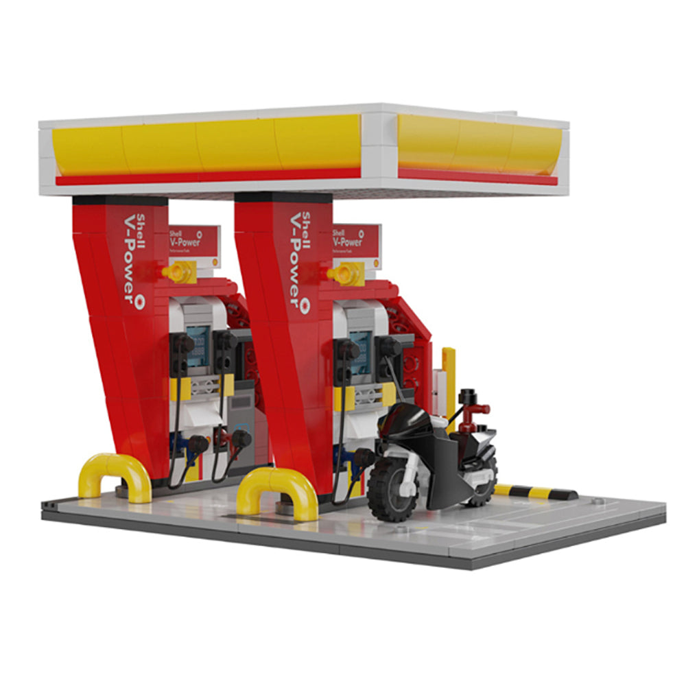 CaDA C66028W Shell Retail Petrol Station Brick Model 305pcs
