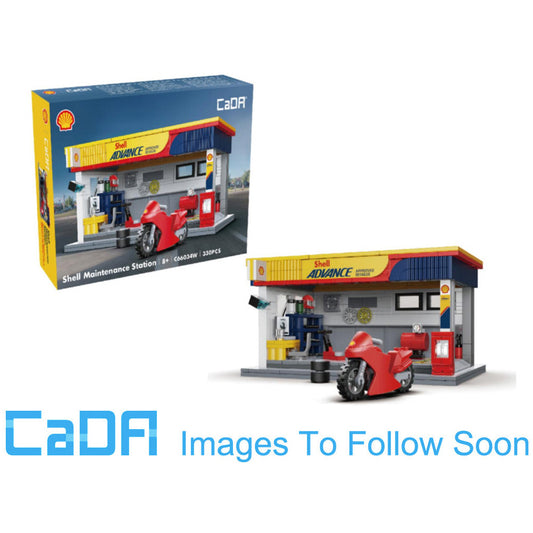 CaDA Shell Maintenance Service Station Brick Model 330pcs C66034W